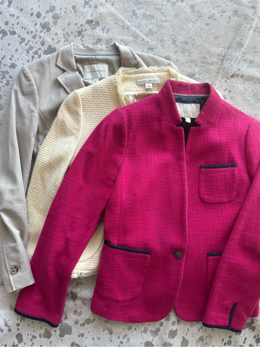 Banana Republic Blazers - Beige & Cream Size 4 / Pink Size 6